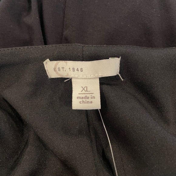 Cato Swing Dress Black Lined Pockets Gathered Sleeves Round Neck NWT Size XL - Picture 7 of 12